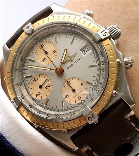 breitling chronomat gold rotating|breitling gold bezel.